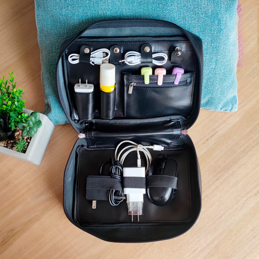 Porta cables muestra